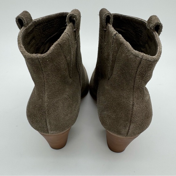 J. Crew “Eaton” Suede Leather Gray/Taupe Heeled Ankle Boots Size 8.5 - Picture 6 of 13